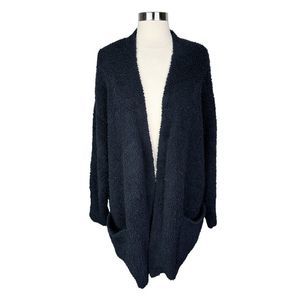 Barefoot Dreams Cozy Chic Cardigan in Black - Size Large